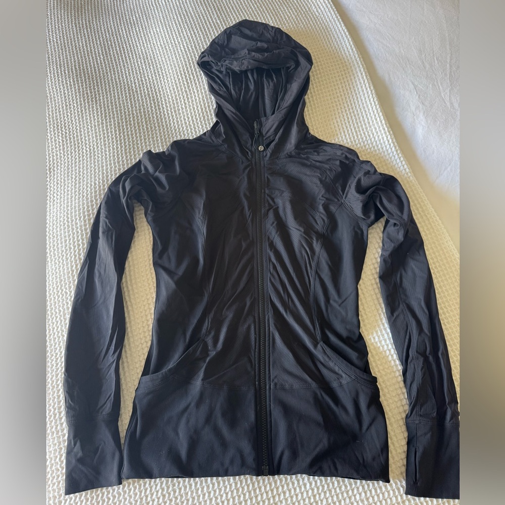 LULULEMON Black Zip Active Jacket with Hood